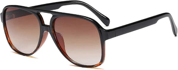 Klassiske Vintage Aviator Solbriller til Kvinder Mænd Store Stel Retro 70'er Solbriller
