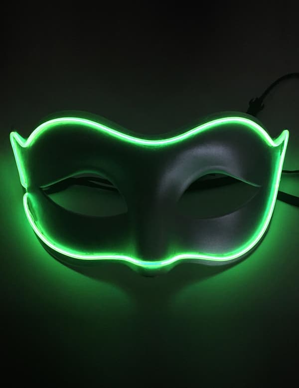 LED Neon venetiansk maske til voksne