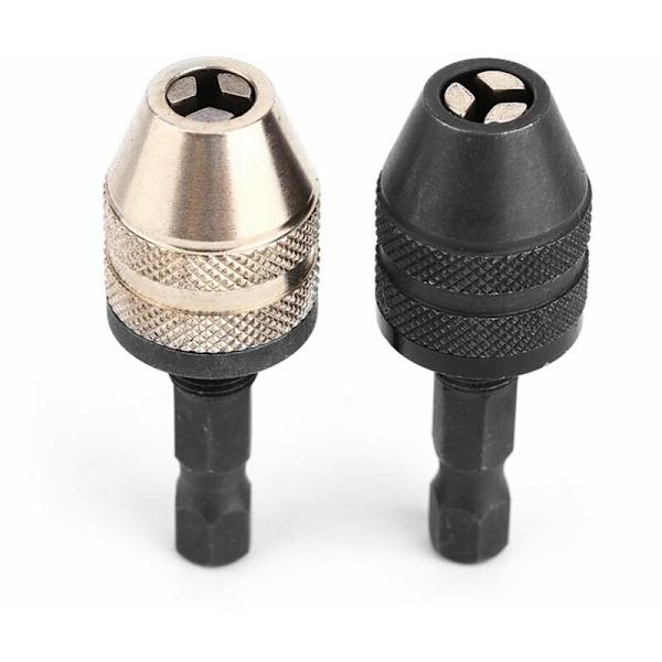 Drill Chuck with 1/4 Inch Quick Change Hex Shank Keyless Drill Chuck