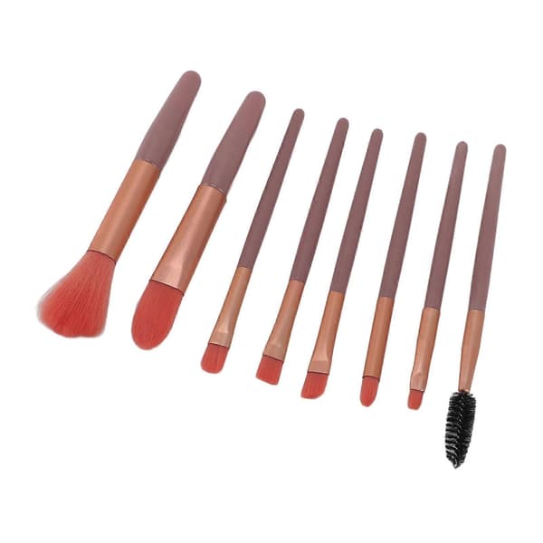 8-piece Makeup Brush Set Synthetic Blend Liner Ergonomic Handle Professional Cosmetic Brush Kit