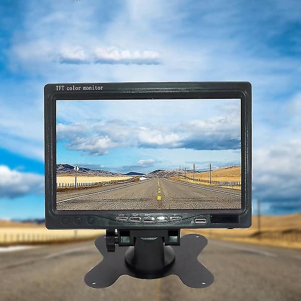 Mini TV 7 Inch HD Screen 800x480 Portable Car LCD Monitors On DVD/CMMB Two Inputs For Passenger Truck