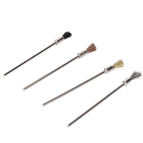 4 stk ripebørste pennesett glassfiber nylonspiss rustfjerner børstepenn for korrosjon smykker kretskort