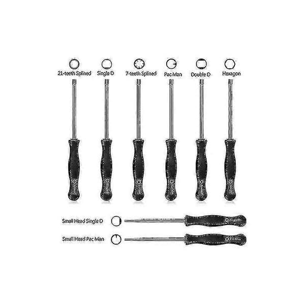 Carburetor Adjustment Screwdriver 8 pcs Engine Cleaning Repair Fits Most Engines With Carrying Case {DB}