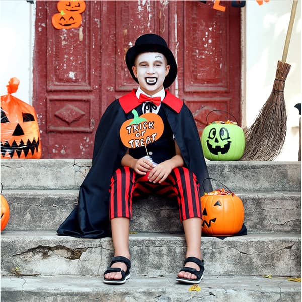 10 Halloween Hvide Hugtænder, Kostumer, Sjovt Halloween Udstyr
