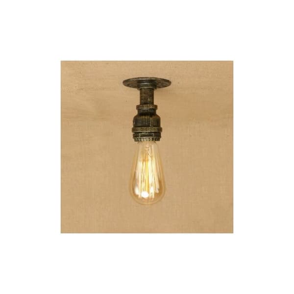 Cham Taklampe Loft Industriell Jernrør Rør Kran E27 Taklamper Retro Lamper - Mønster