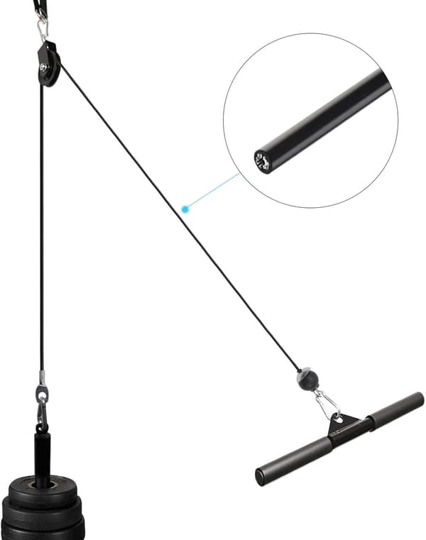 Gymnastikkabel, treningsståltråd Rep DIY LAT Hem Gym Skive