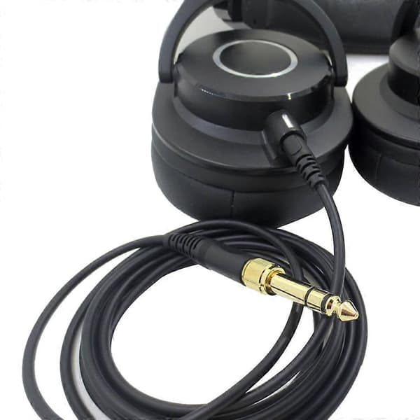 Erstatningskabel til Audio-Technica ATH-M50X M40X M60X M70X Hovedtelefoner 6.35mm