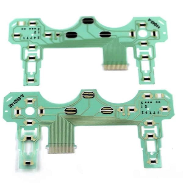 10 stk. printkort PCB fladkabel til PS2-controller ledende film joystick tastatur flexkabel SA1Q43-A