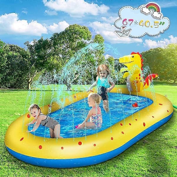 Inflatable Water Spray Pad, Outdoor Water Play, Reusable