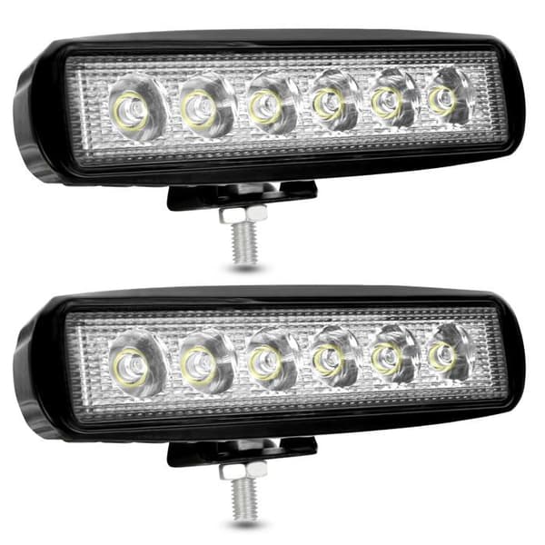 12V 18W LED-arbejdslys, 12V LED-bilspotlight tågelys, 9200lm arbejdslys [2 stk.]
