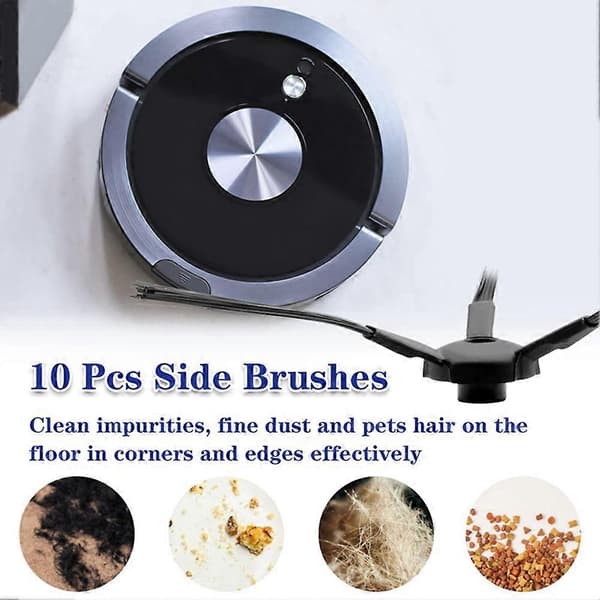 10 Pcs Replacement Side Brush for V3 V3S A4 A4S Pro V5 V5S Pro Robotic Vacuum Cleaner
