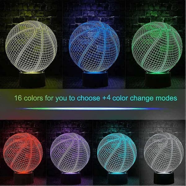 Basketball 3D, with remote control 16 changing colors (FMY)