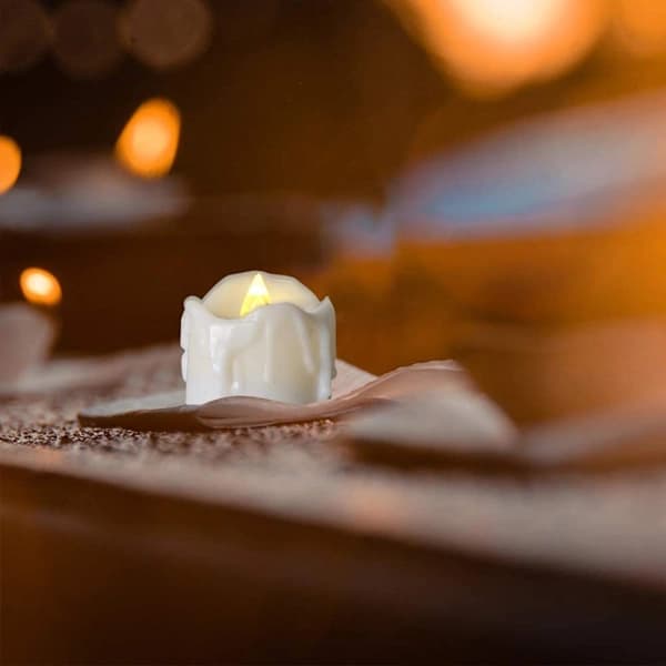 Timer Tealights, Flameless Candles with Realistic Flickering Warm Glow, Battery Operated Safe Battery Candles for Versatile Use