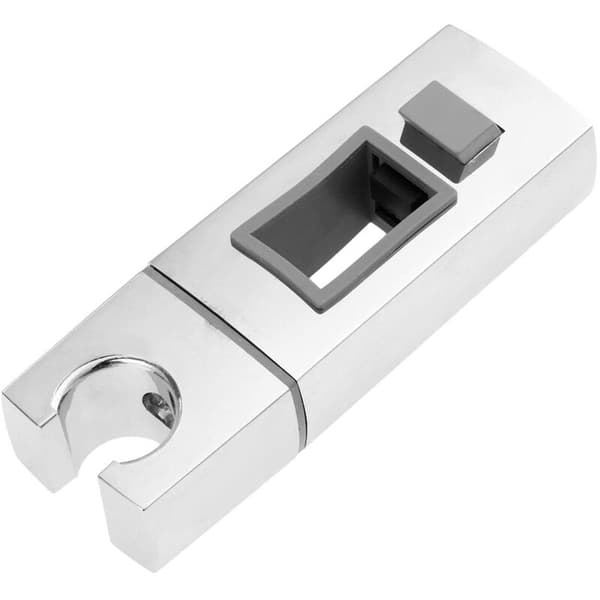 Dusjhode Glider Justerbar Stangholder Glider Firkantet Kombi Badekar Veggmontering Erstatning Glider Stangklemme