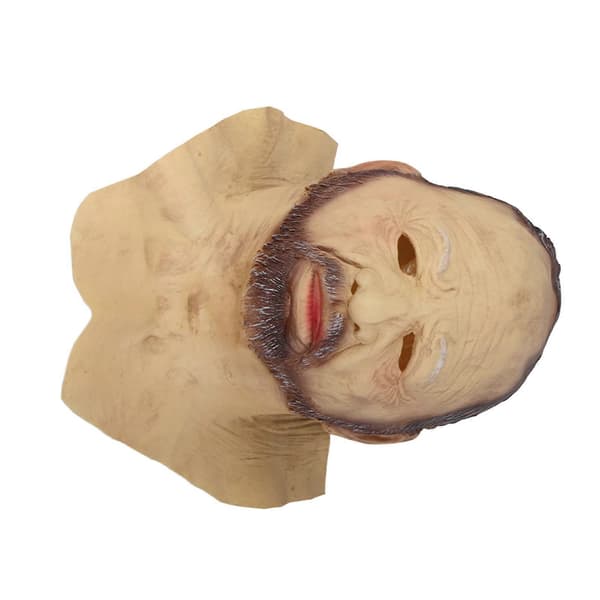 Latex ansiktsmask for gammel mann til Halloween, maskerade og kostymefest