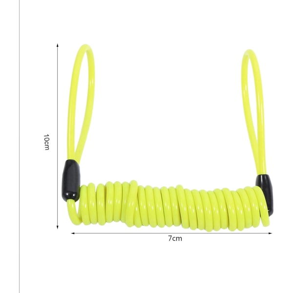 Motorcykel Påminnelse Kabel Säkerhetslarm 1.2M Skivlås Kabel,