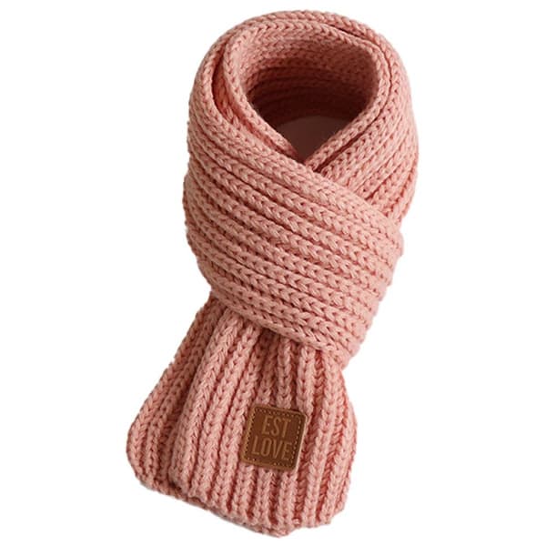 Vinterbabyhalsduk efterår vinter uldhalsduk rosa