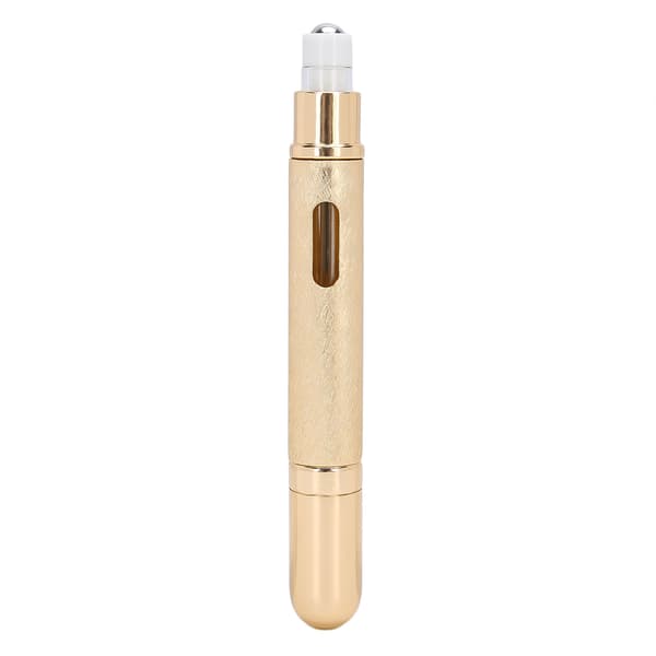 10 ml Round Press Perfume Bottle Portable Empty Refillable Glass Perfume Bottle (Gold)