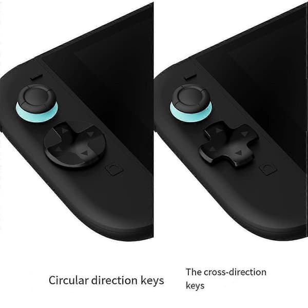 For Switch 2 Protective Case+Joystick Cap+D-Pad Button Cap Set Clear Shell Split Design Anti-Fall