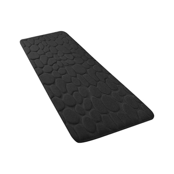 1 pc Embossed Bathroom Mat Water Absorbent and Washable Bathroom Mats - Non-Slip - Thick - Soft and Comfortable Mat for Shower Etc...