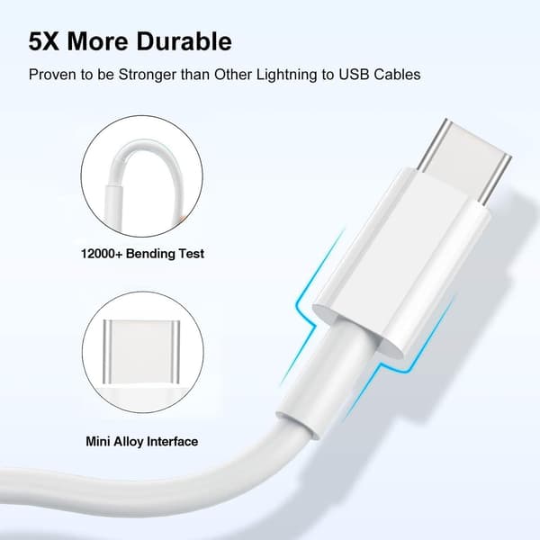 2025 Seneste Model Biloplader til iPhone 16 15 Pro USB A til USB C Kabel til Carplay Kabel, Oplader Opladningskabel Type C til iPhone 15