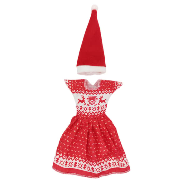 /#/11 tommer Santa hat sæt udklædning mode Barbie dukke prinsesse/#/