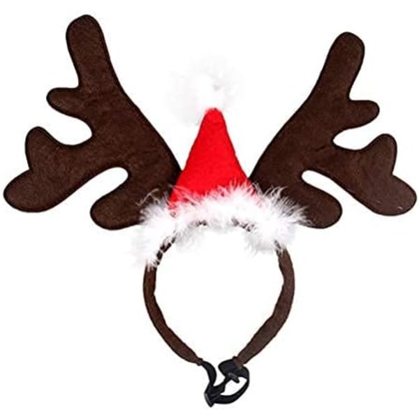 Julekæledyrspandebånd med julehat