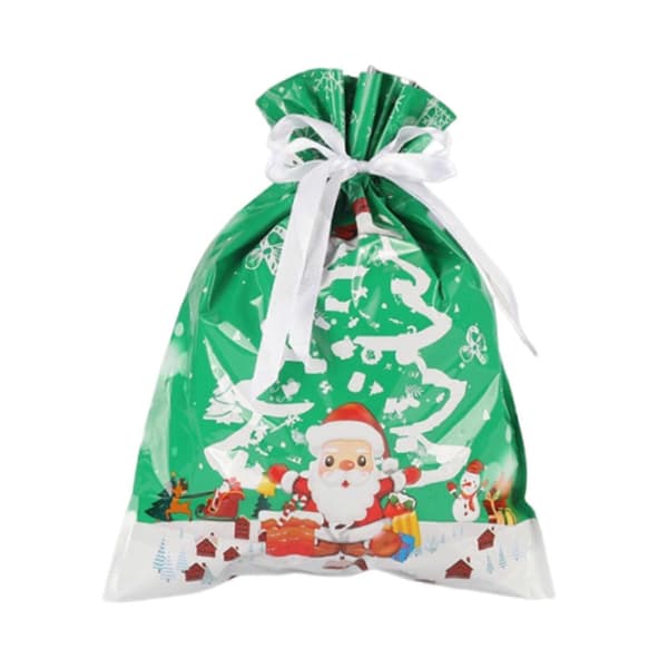 15 st Jul Snörpåse Presentpåsar 2024 Julklappspåsar Blandade Storlekar Julklappspapper Multipack Jul Snörpåse Presentpåsar Multi