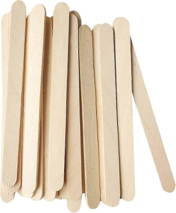 200 ispinde, naturlige håndværkspinde, DIY træpinde, fødevaregodkendte, velegnede til hjemmelavet is (ca. 11,4 cm)