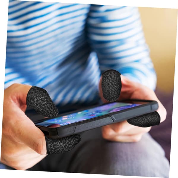 fingerhandsker til mobilspil tynde af nylon med Graphen elastiske og behagelige 2 par præcis kontrol til mobilspil Kattehandsker -
