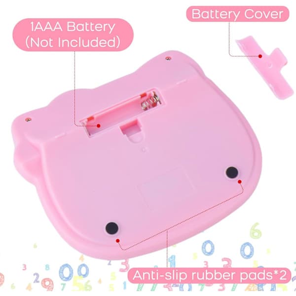 Women's Calculator, 12-Digit Desktop Calculator with Large LCD Display and Sensitive Buttons, Solar and Battery Powered Pink