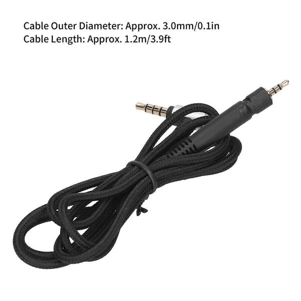 Headphone Audio Cable for Sennheiser G4me One/game Zero/pc373d/gsp350/gsp500/gsp600