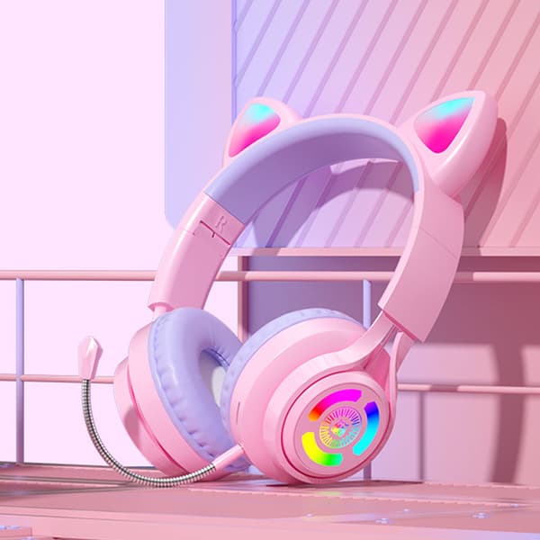 Violetit, langattomat kuulokkeet mikrofonilla PS4:lle, PS5:lle, Xboxille, P