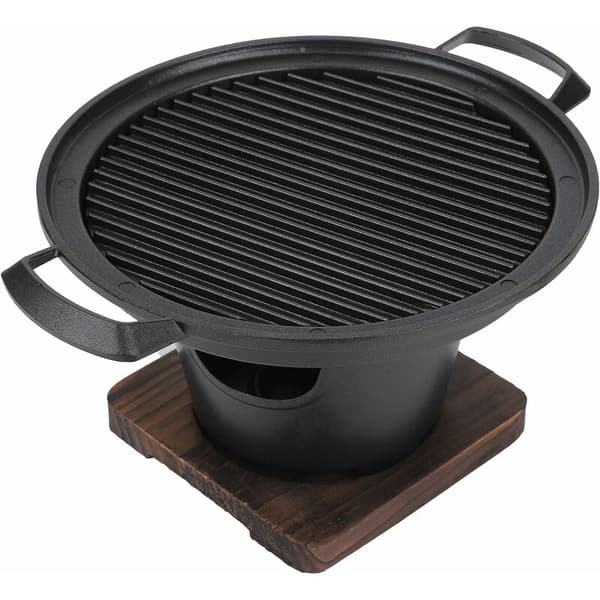 BBQ-grilli, savuton kannettava minigrilli, hiiligrilli, grillitarvikkeet 26 x 21 x 12,5 cm