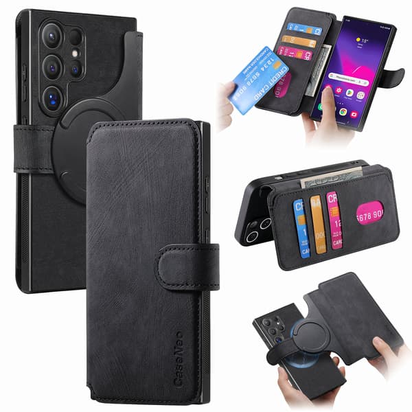Magnetisk etui til Samsung - Svart Samsung Galaxy A25