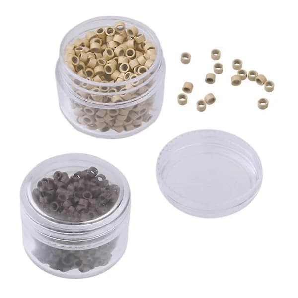 [PL】1000 stk. silikoneforede Nano Loops til justering af Nano Hair Extension Tool