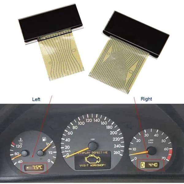 Instrumentpanel LCD-skärm för C-klass W202 E W208 CLK W210 170 vänster