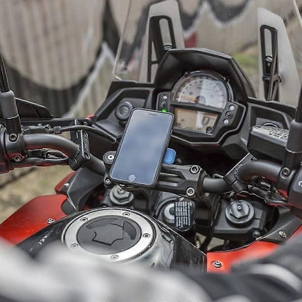 Quad Lock Motorcykeltelefonfäste för iPhone & Samsung, Styrfäste med snabbkoppling