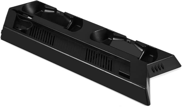 USB-blæserkøler, dobbelt ladestation, dockingstation, 2-ports USB-hub