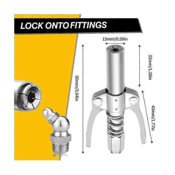 Grease Nipple Coupling for XX-Brand Double Handle Mechanism