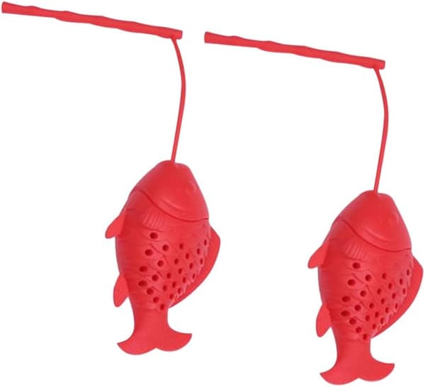 (Rød) 2-pak silikone te-infuser til te og te, silikone