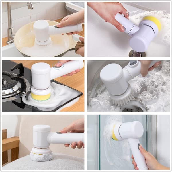 17.5*7.4*26CM Electric Cleaning Brush, Handheld Spin Scrubber, Electric