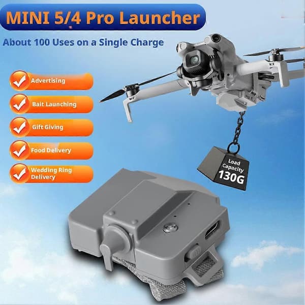 DJI Mini5/4pro Air Thrower -laukaisulaite mainosrengastarvike