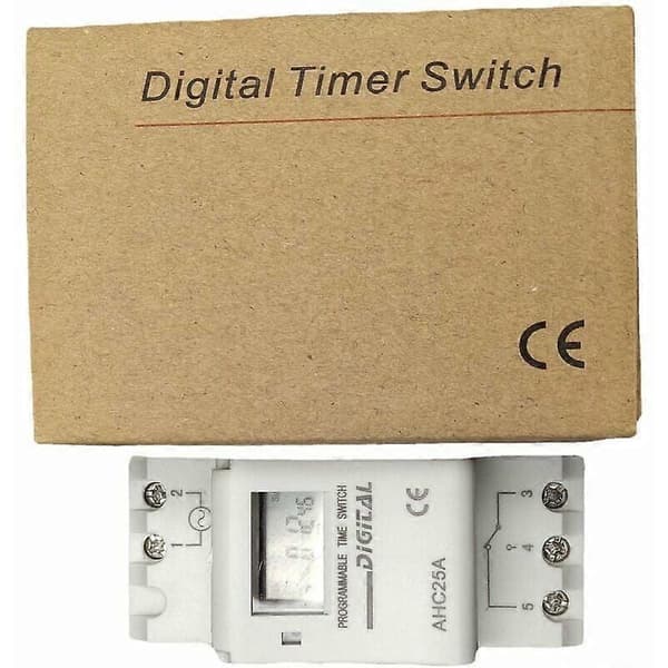 LCD Timer Ukentlig Elektrisk Timer Digital Timerbryter 15A (220V)