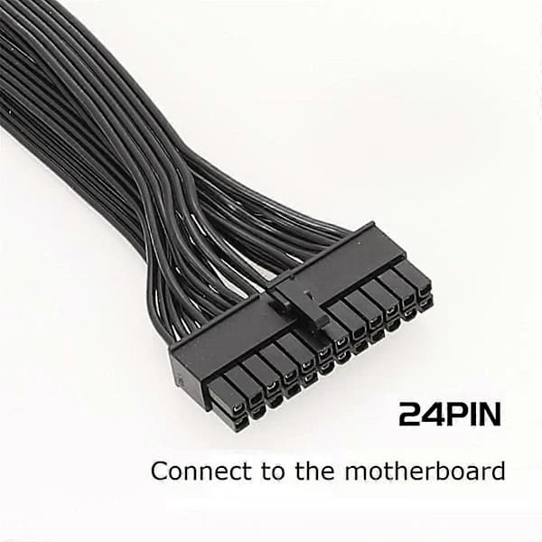 18+10-pin til 24-pin ATX-strømkabel, modulær PSU-strømkabel til RMx-serien RM1000X/RM850X/R