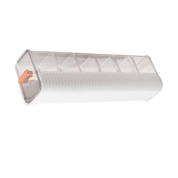 Wall Mounted Underwear Organizer Removable Dustproof Moistureproof Wall Box for Bedroom Home White