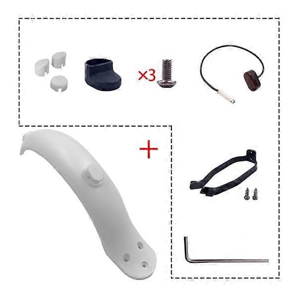 Til Xiaomi 1S/M365 el-scooter bagskærm sæt sort