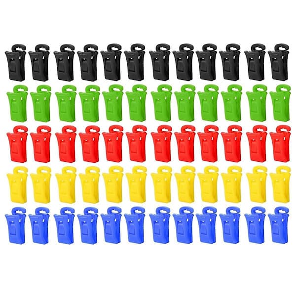 60 sock clips for washing machine and dryer, sock clips with hooks, sock holder washing machine, Dir