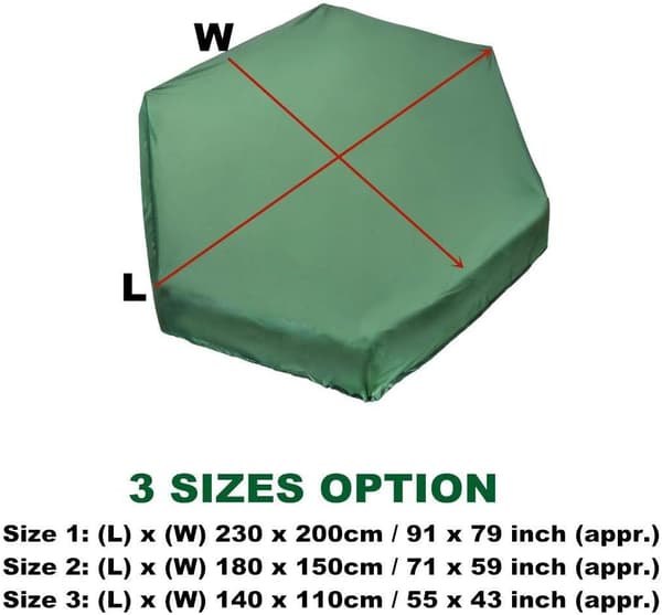 Waterproof Dustproof Sandbox Cover with Drawstring, Sandbox Cover