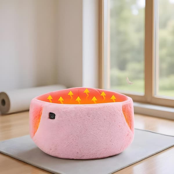 elektrisk varmepute for menstruasjonssmerter 2 i 1 magevarmer rosa - Rosa